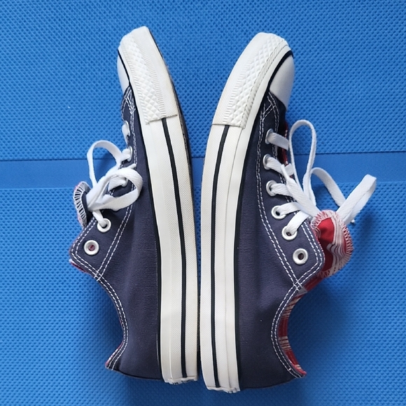 Converse Navy and Red Sneakers - Picture 7 of 8